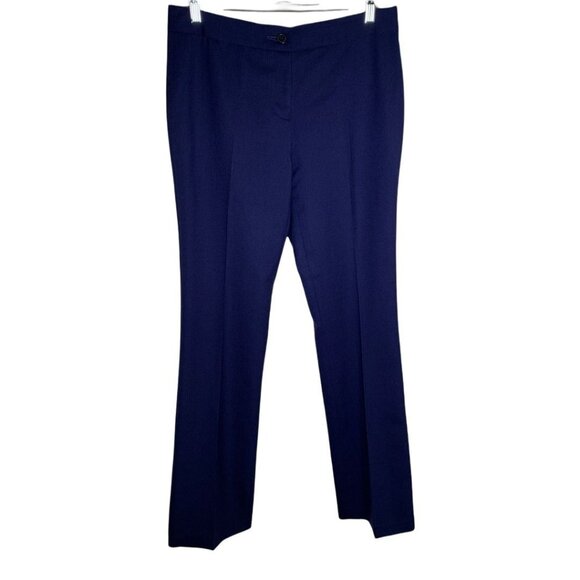 Kate Spade Navy Wool Straight Leg Pants Women’s Size 6 Career Work Trousers - Picture 1 of 9